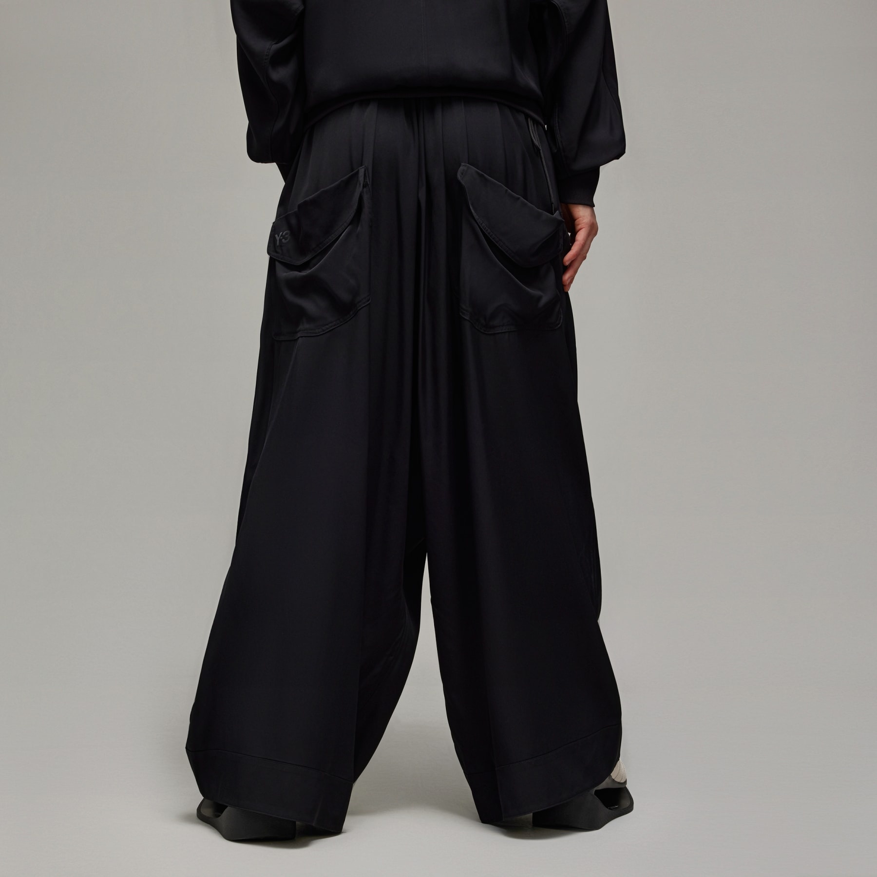 Y-3 Rayon Twill Wide Pants - 3