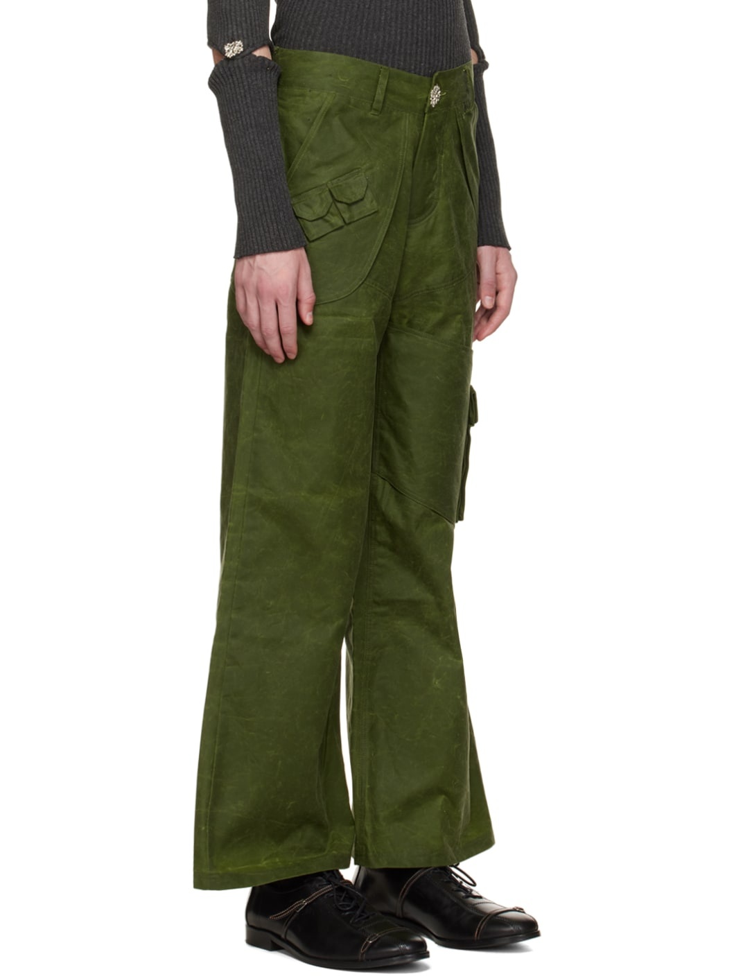 SSENSE Exclusive Green Habitual Cargo Pants - 2