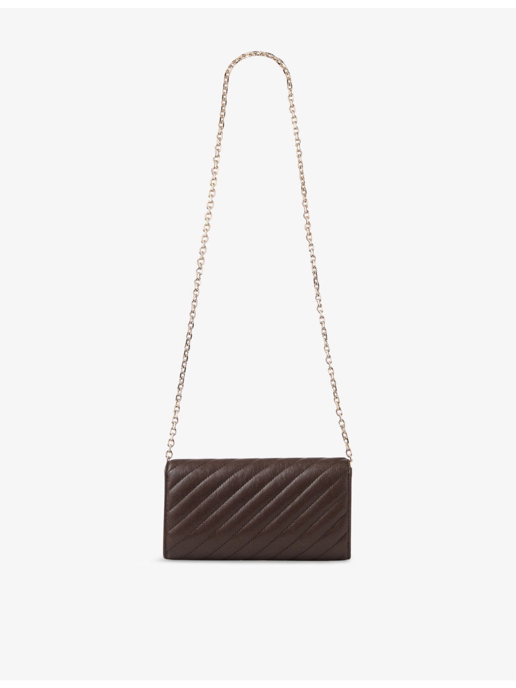 Curve Quilted Leather Wallet-On-Chain - 3
