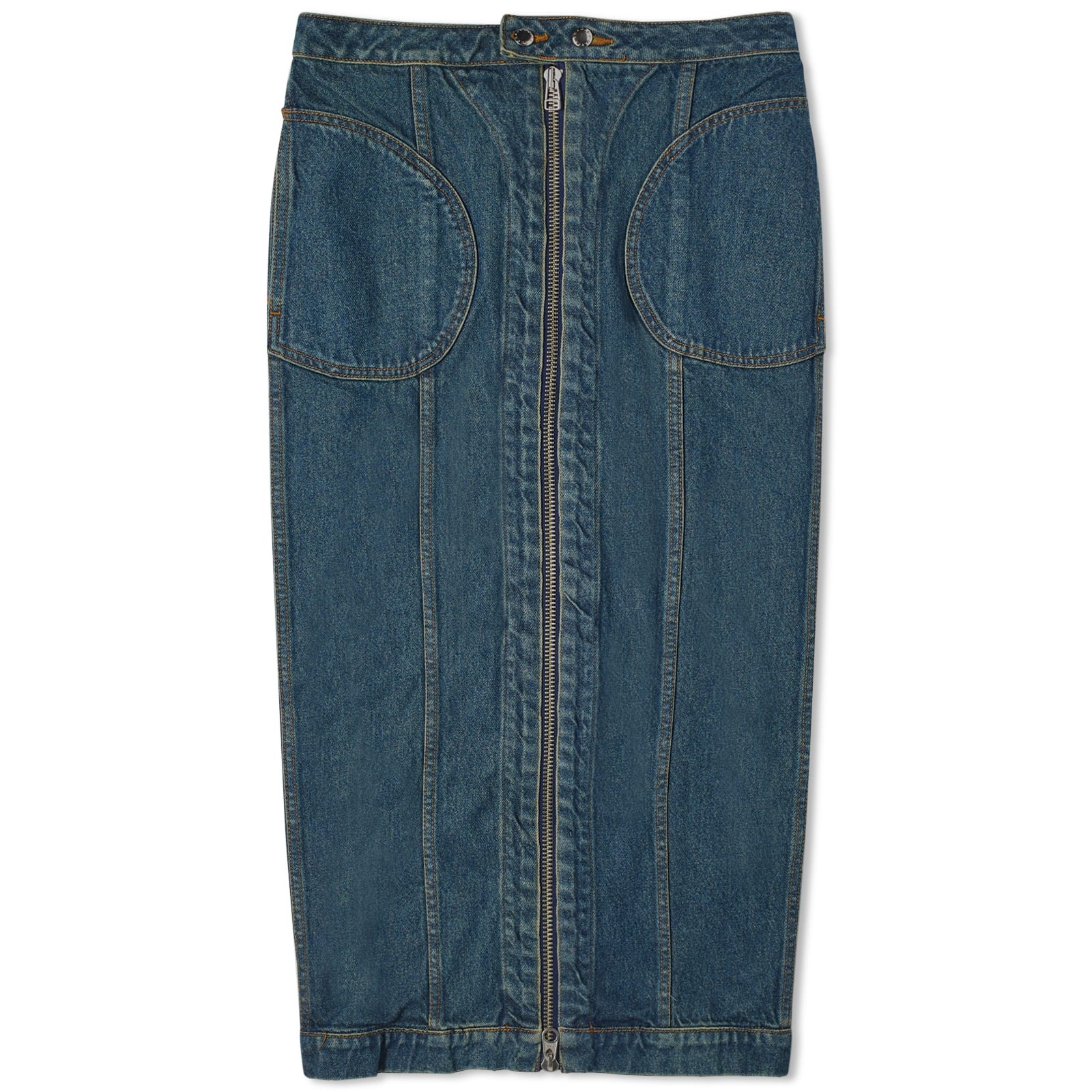 Eckhaus Latta Denim Zip Skirt - 1