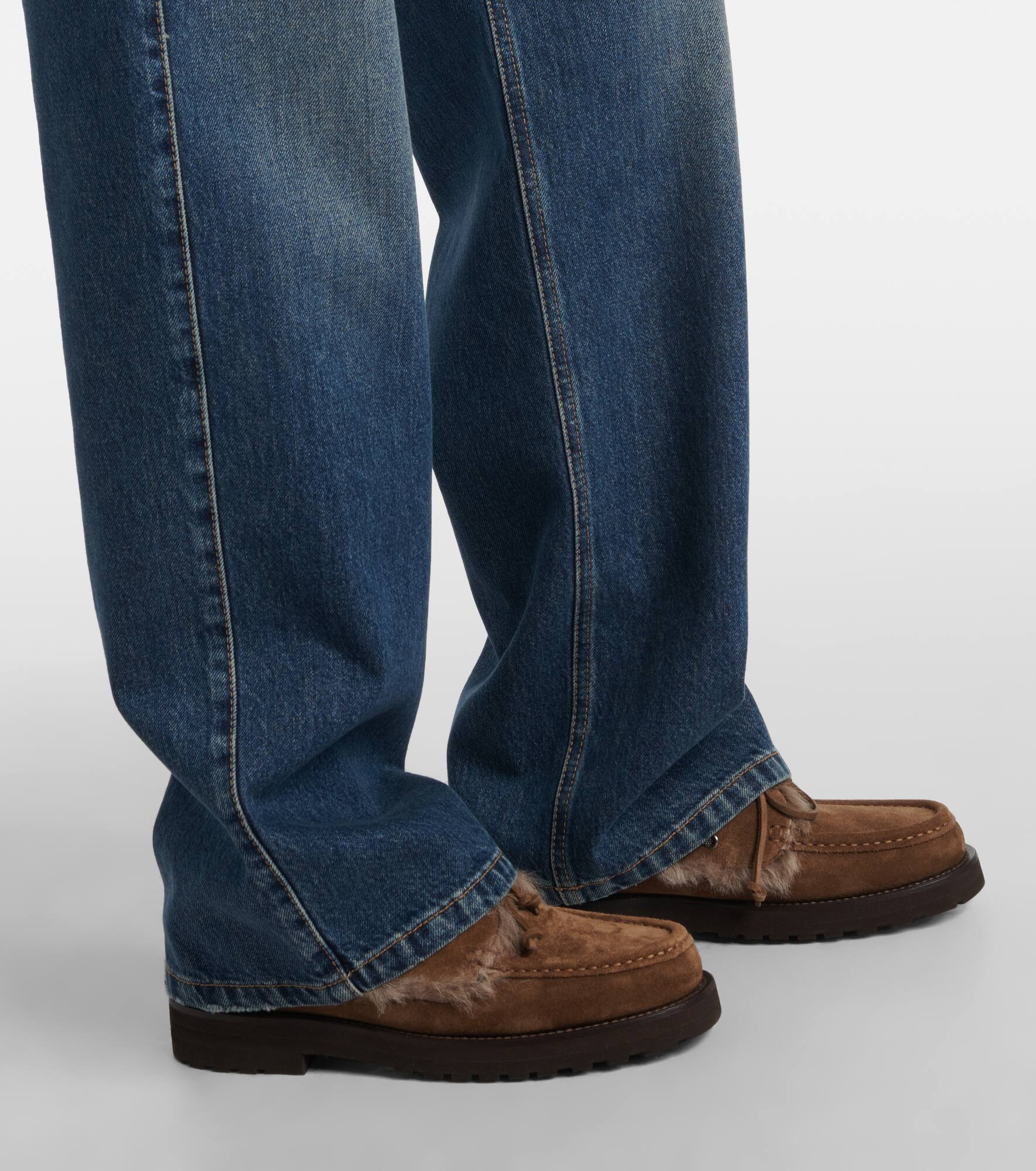Monili high-rise wide-leg jeans - 5