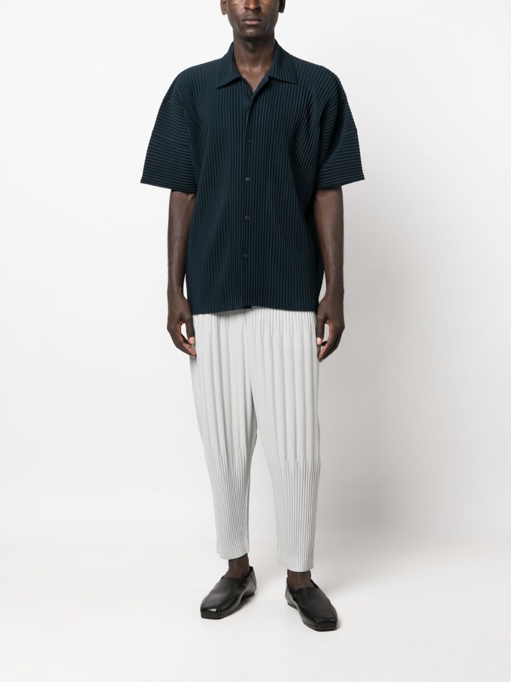 fully-pleated drop-crotch trousers - 2