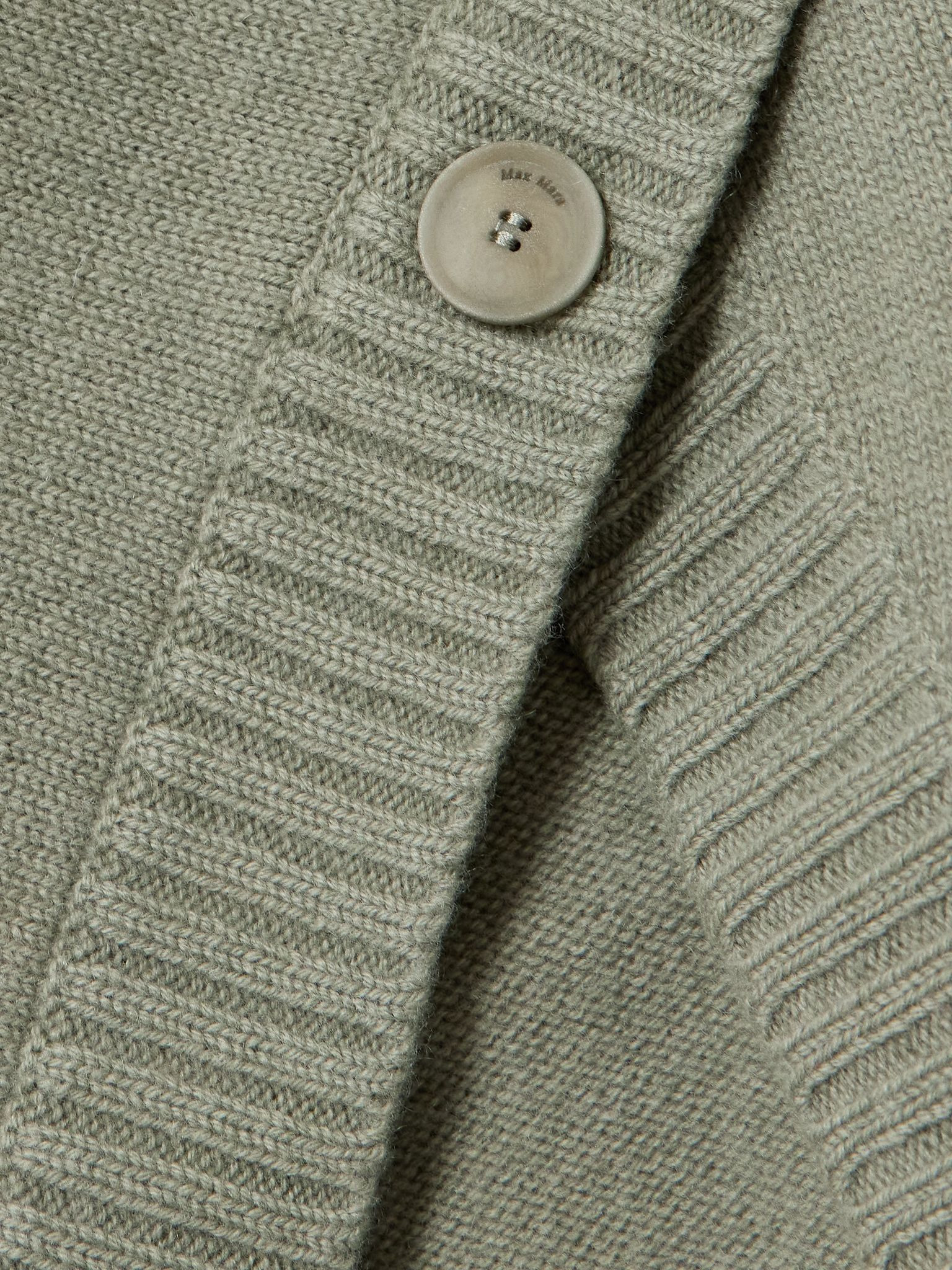 Ampex wool and cashmere-blend sweater Sage green - 4