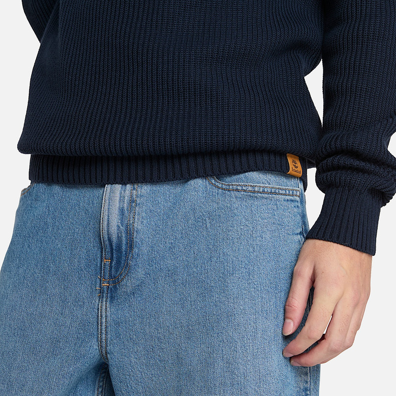 Men's Raglan Sleeve Ribbed Sweater 4