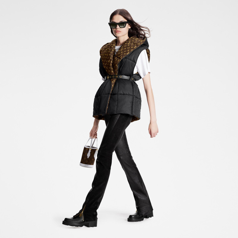 Louis Vuitton Sleeveless Pillow Puffer Wrap Jacket outlook