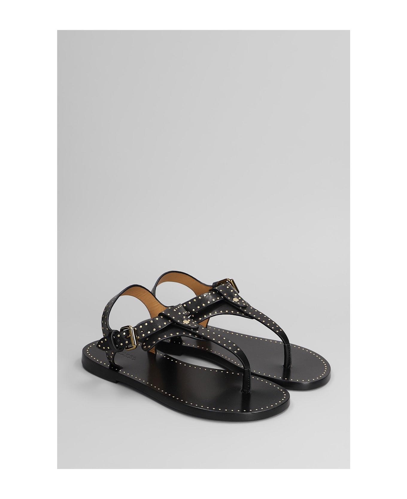 Joony Sandals In Black Leather - 2