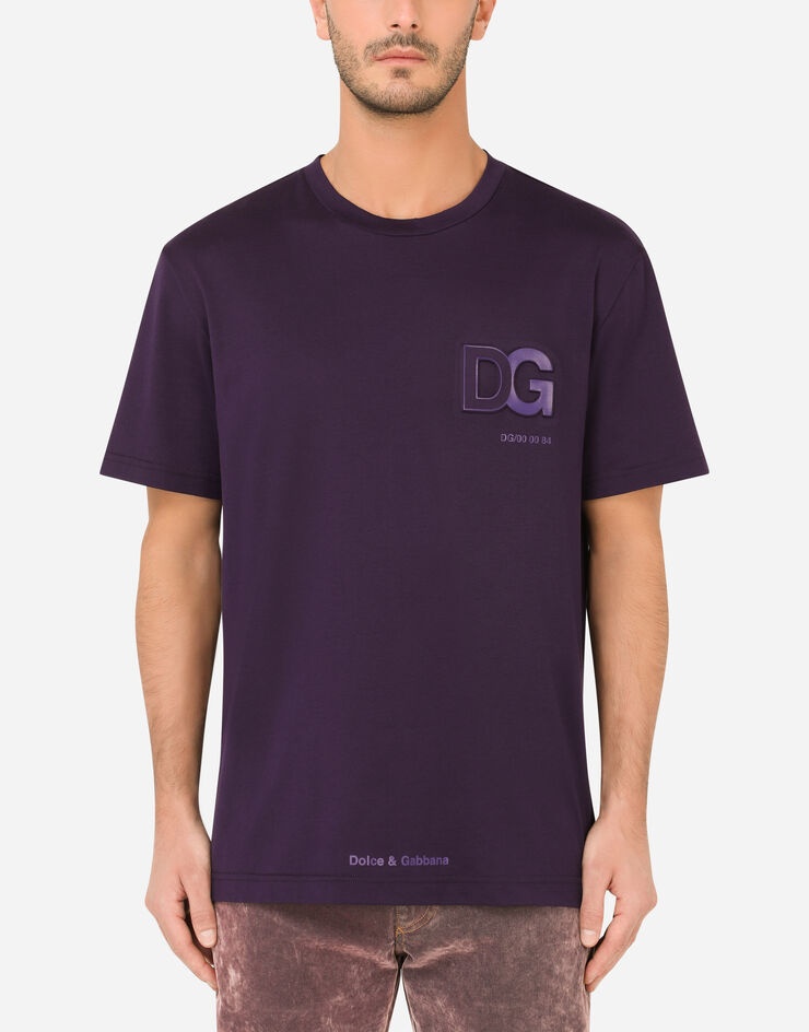 Cotton T-shirt with 3D DG logo - 1