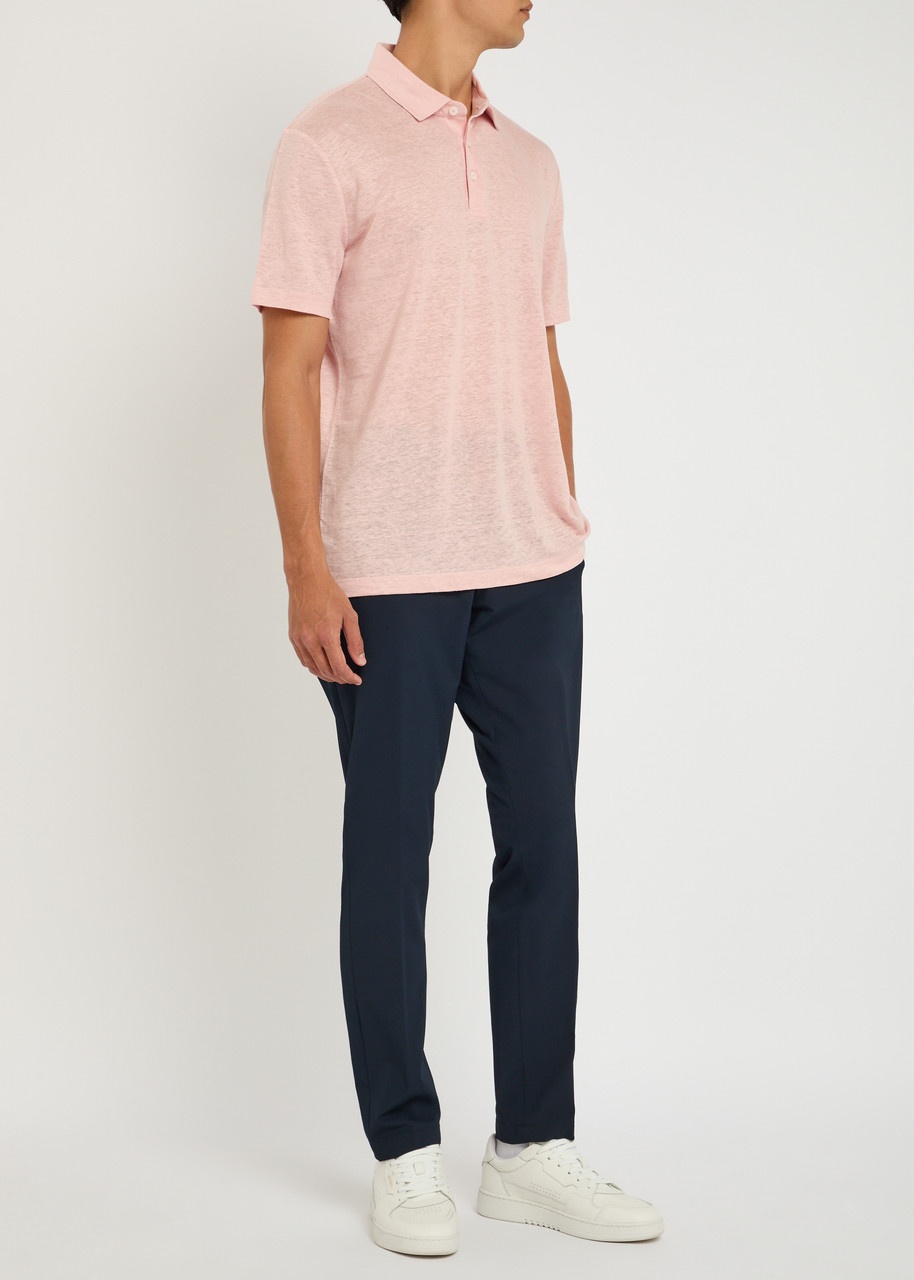 Boss X David Beckham Linen Polo Shirt - 4