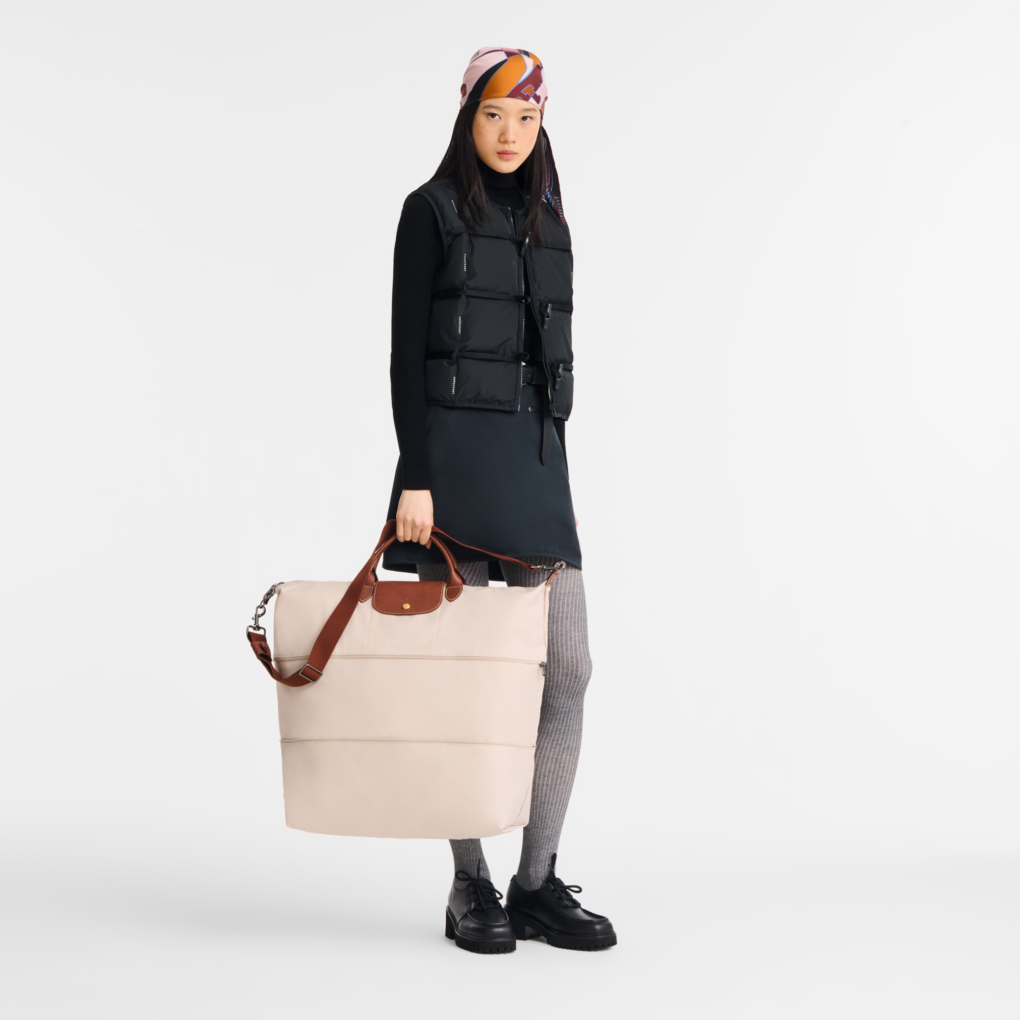 Le Pliage Original Travel bag expandable Paper - Recycled canvas - 2