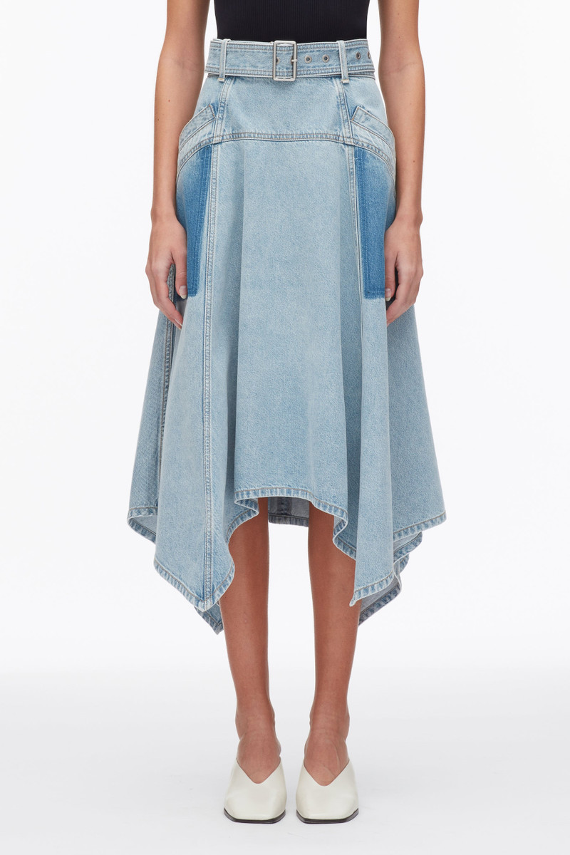 Ghost Patch Handkerchief Midi Skirt 4