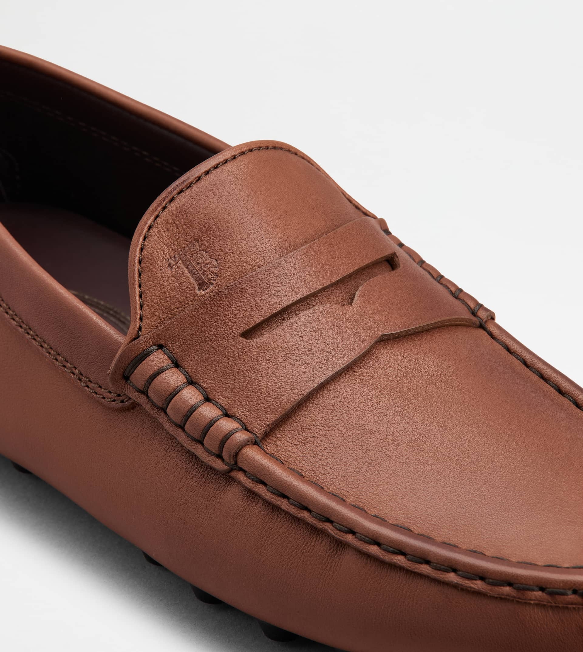 TOD'S GOMMINO BUBBLE IN LEATHER - BROWN - 7