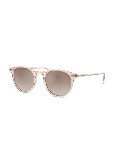 Oliver Peoples round-frame tinted-lenses sunglasses outlook