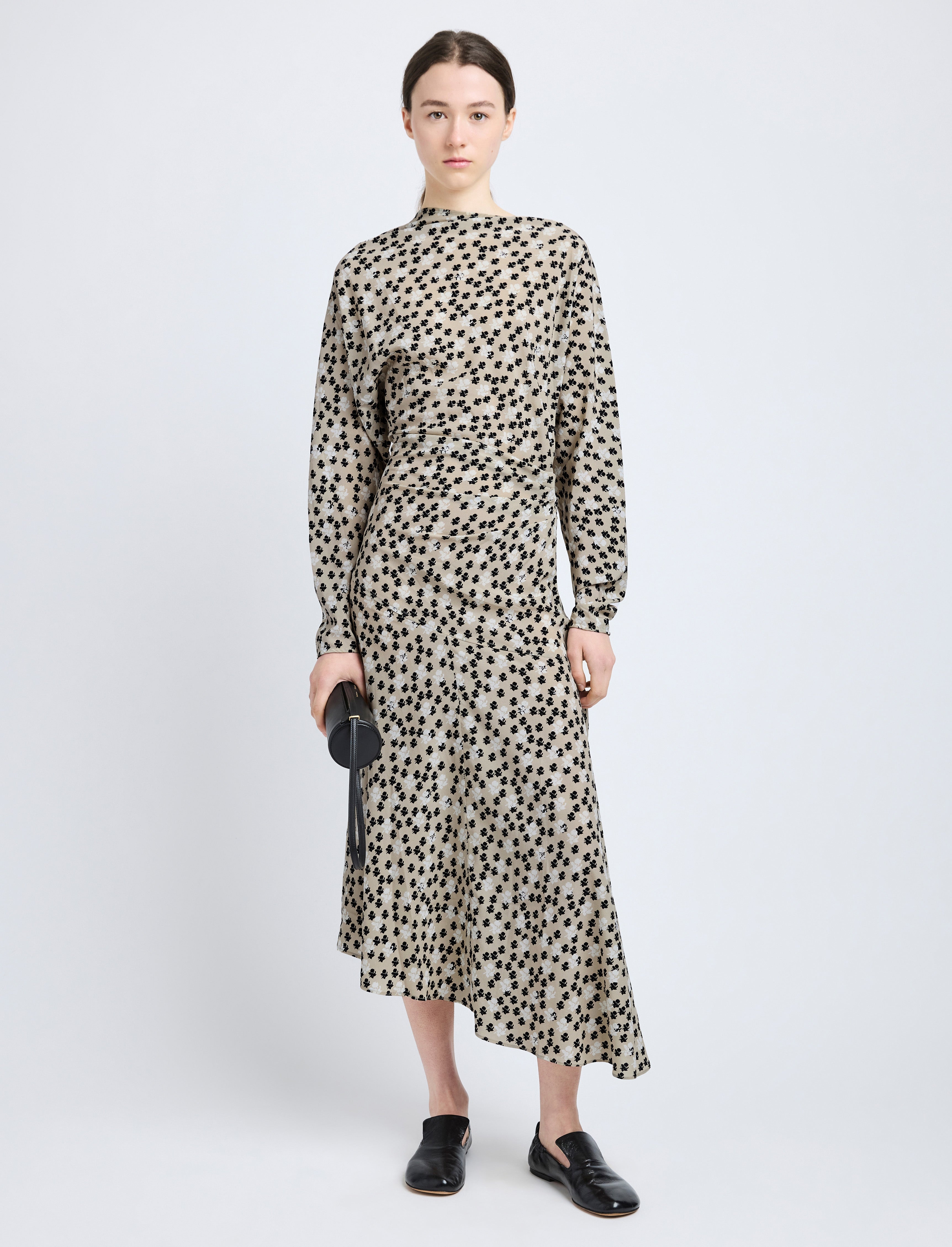 Alina Dress in Printed Silk Viscose - 2