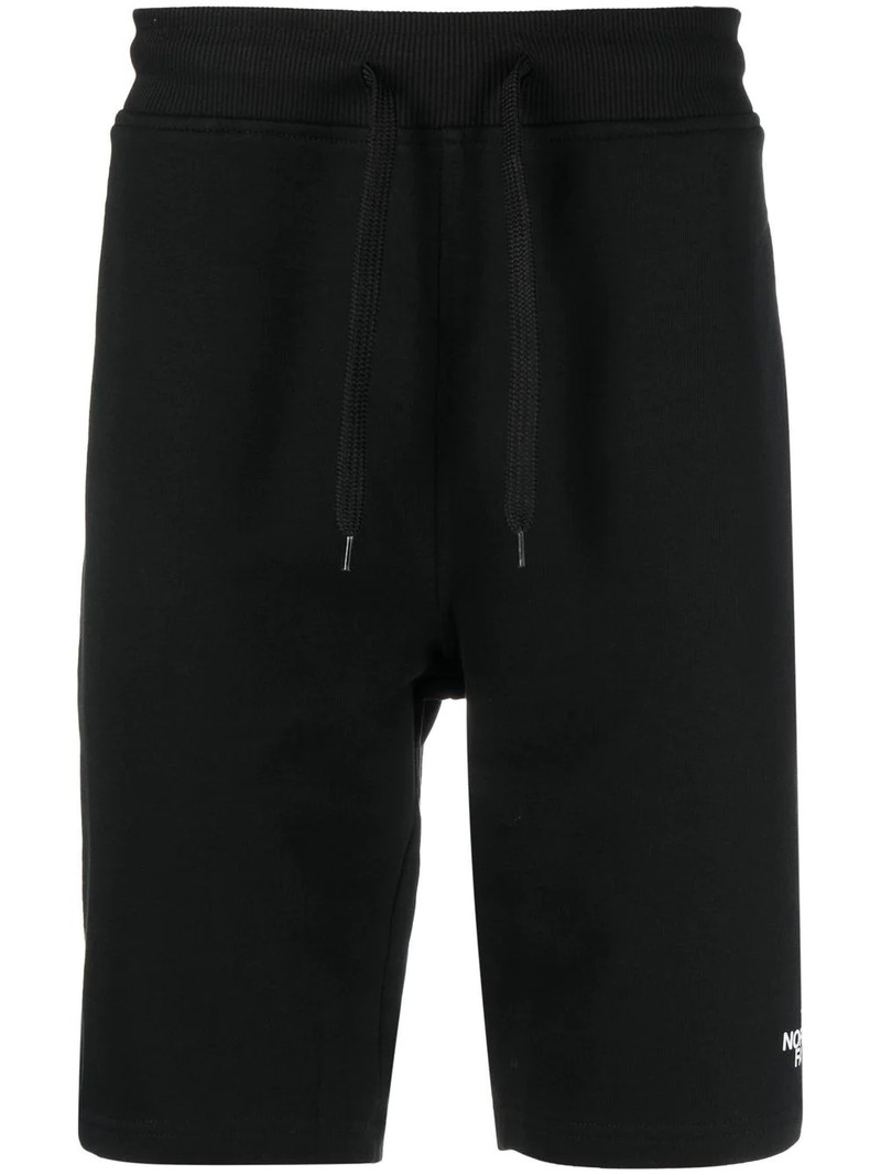 embroidered-logo knee-length shorts 1