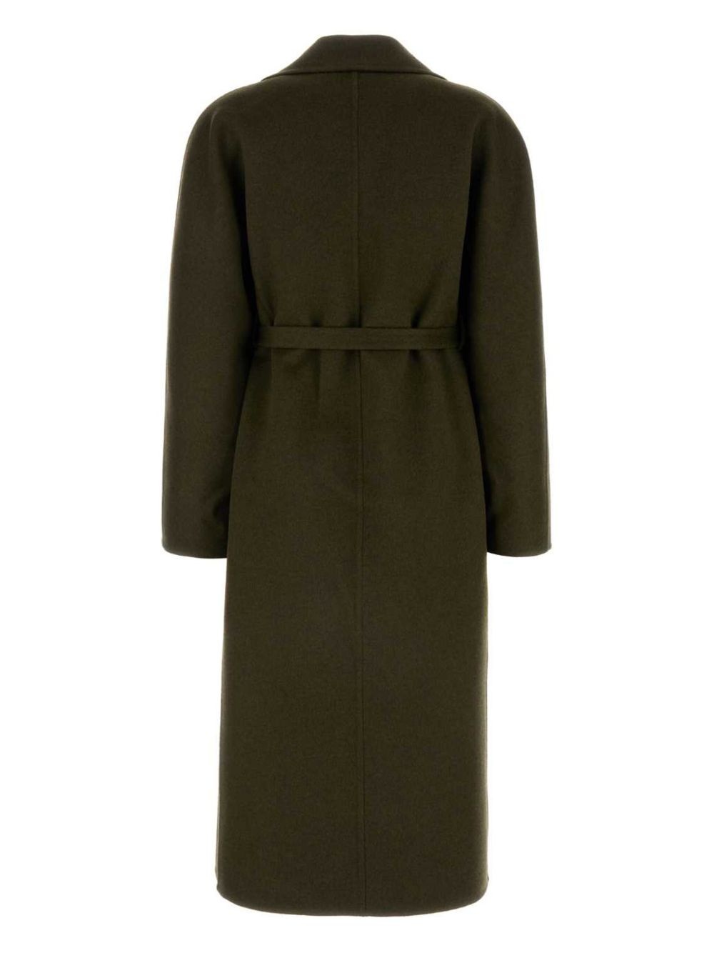 Olive green wool blend coat - 2
