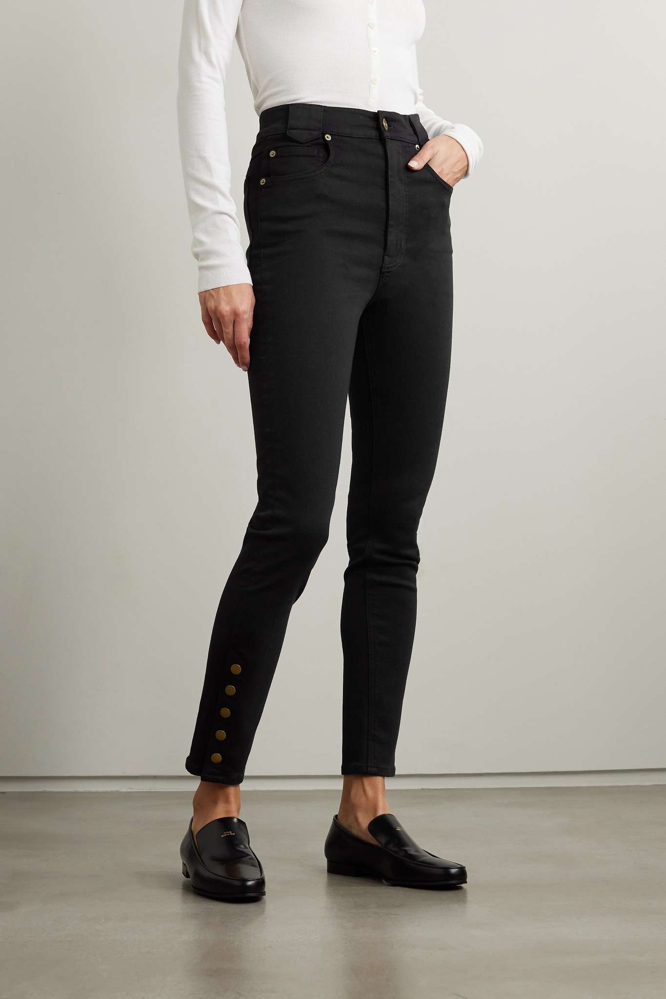 + NET SUSTAIN The Snapped denim leggings - 3