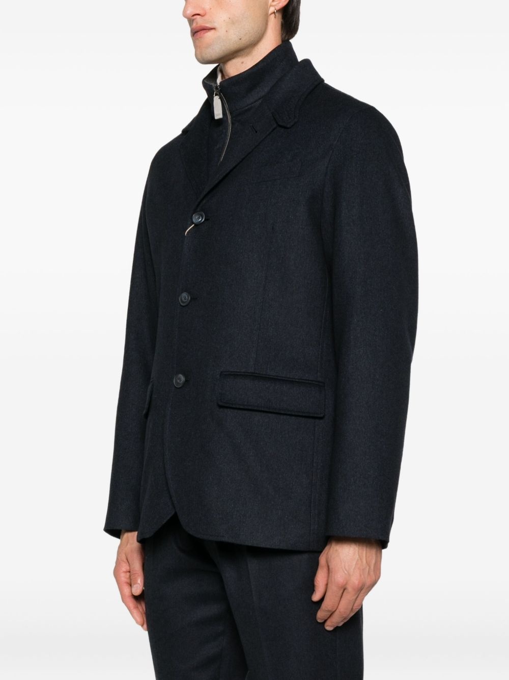 three-button zipped jacket - 3