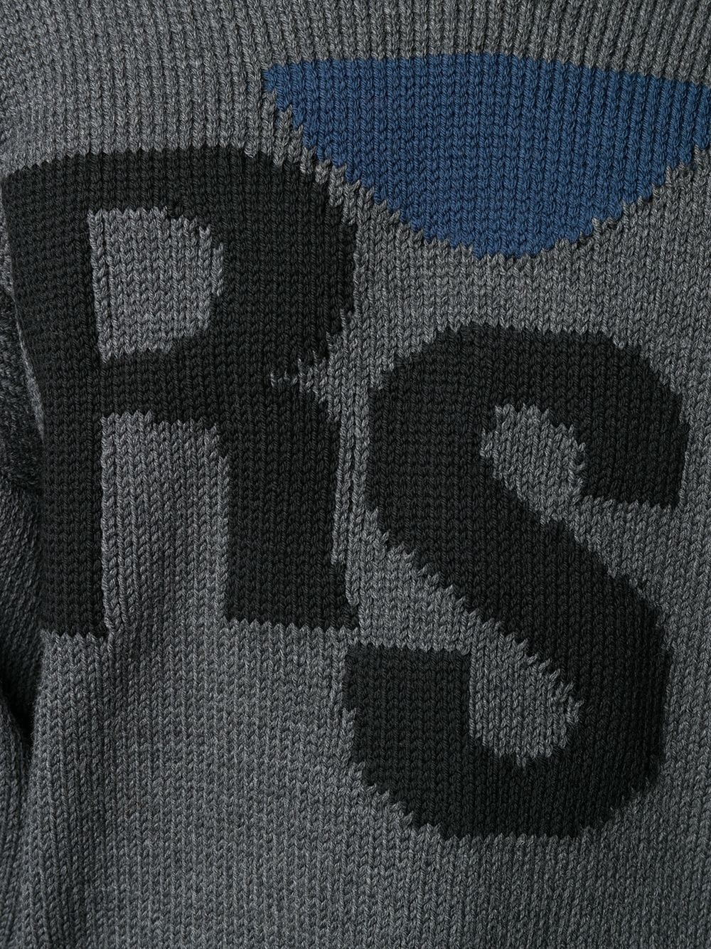 logo-intarsia wool sweatshirt - 5