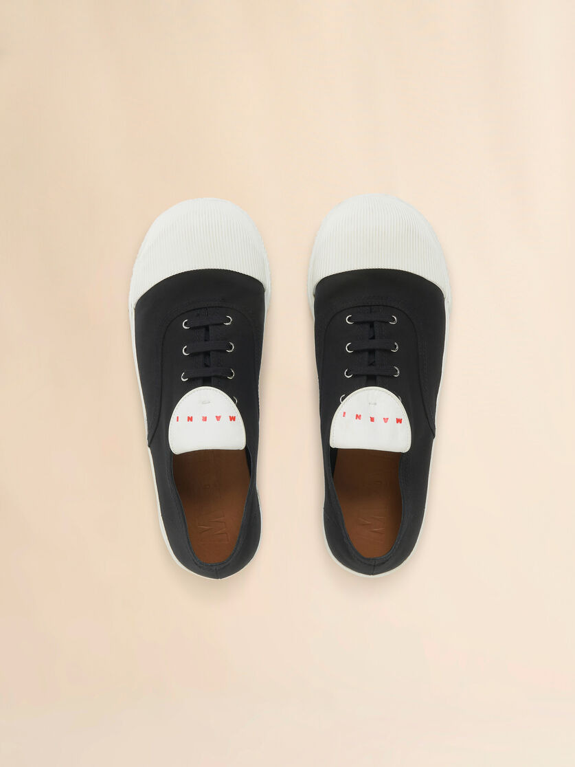 BLACK CANVAS NEW WAVE SNEAKER - 4