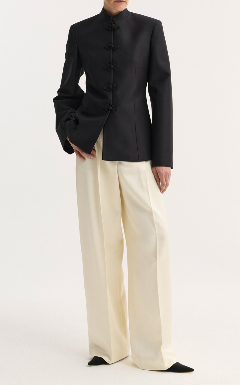 RÓHE Hourglass Wool Blazer black outlook