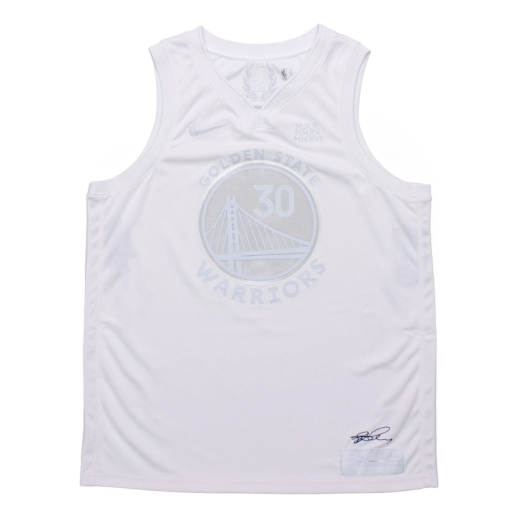 Nike NBA Jersey Stephen Curry Warriors MVP Golden State Warriors Basketball White CT4203-100 - 1