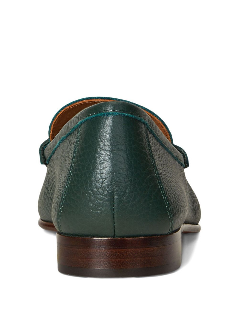pebble leather loafers 3
