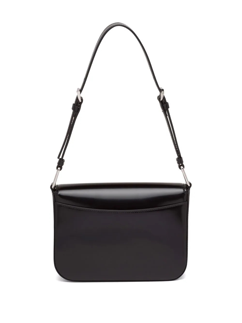 brushed leather shoulder bag - 2