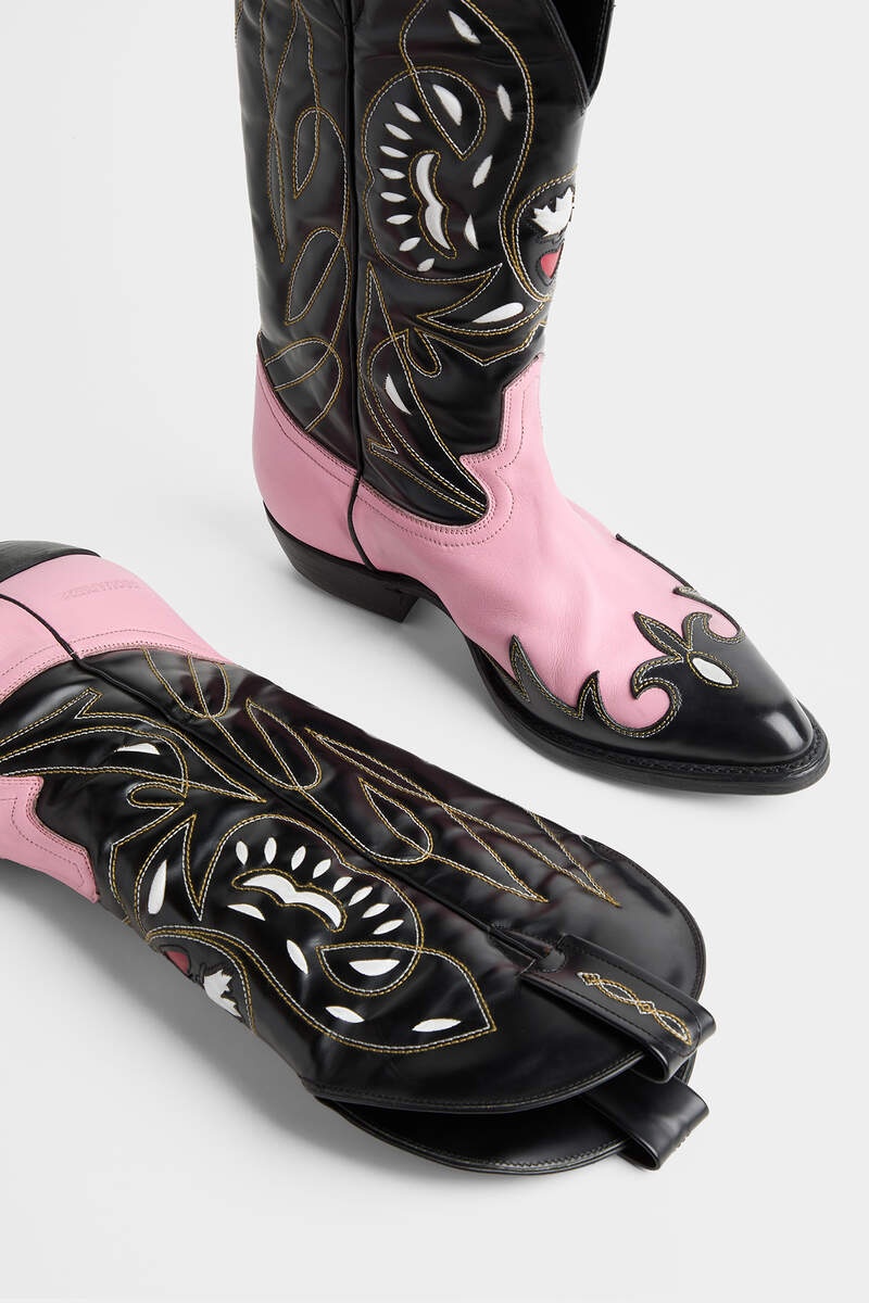 VINTAGE COWBOY BOOT - 5
