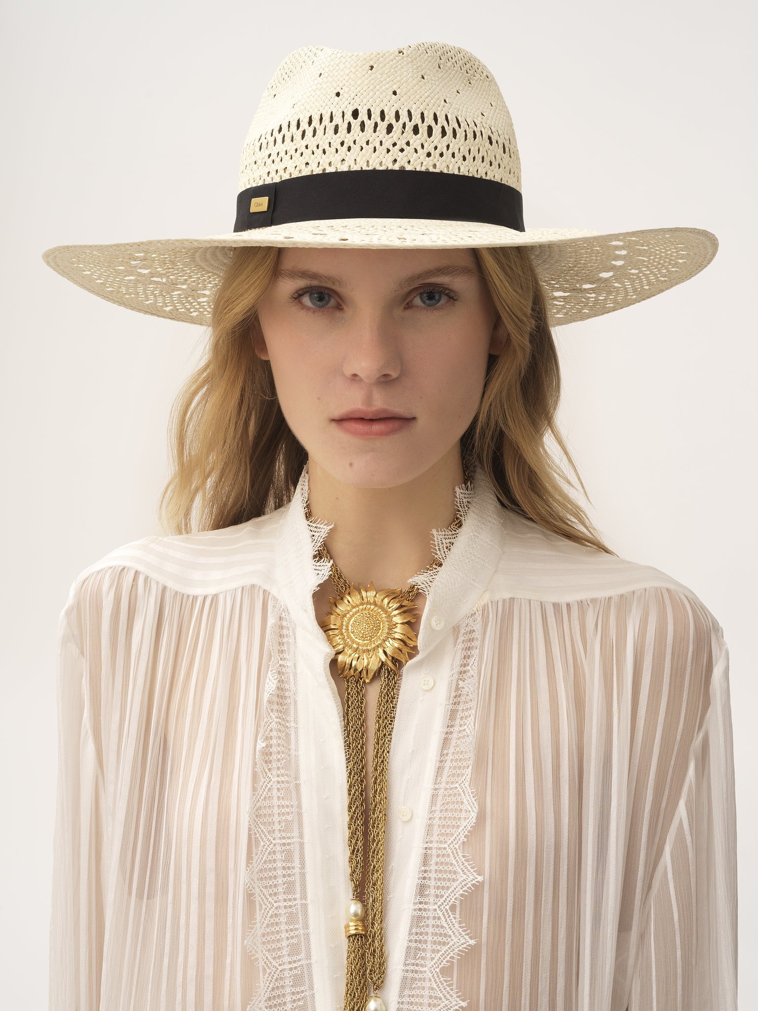 THE CHLOÉ PANAMA HAT IN PALM STRAW - 2