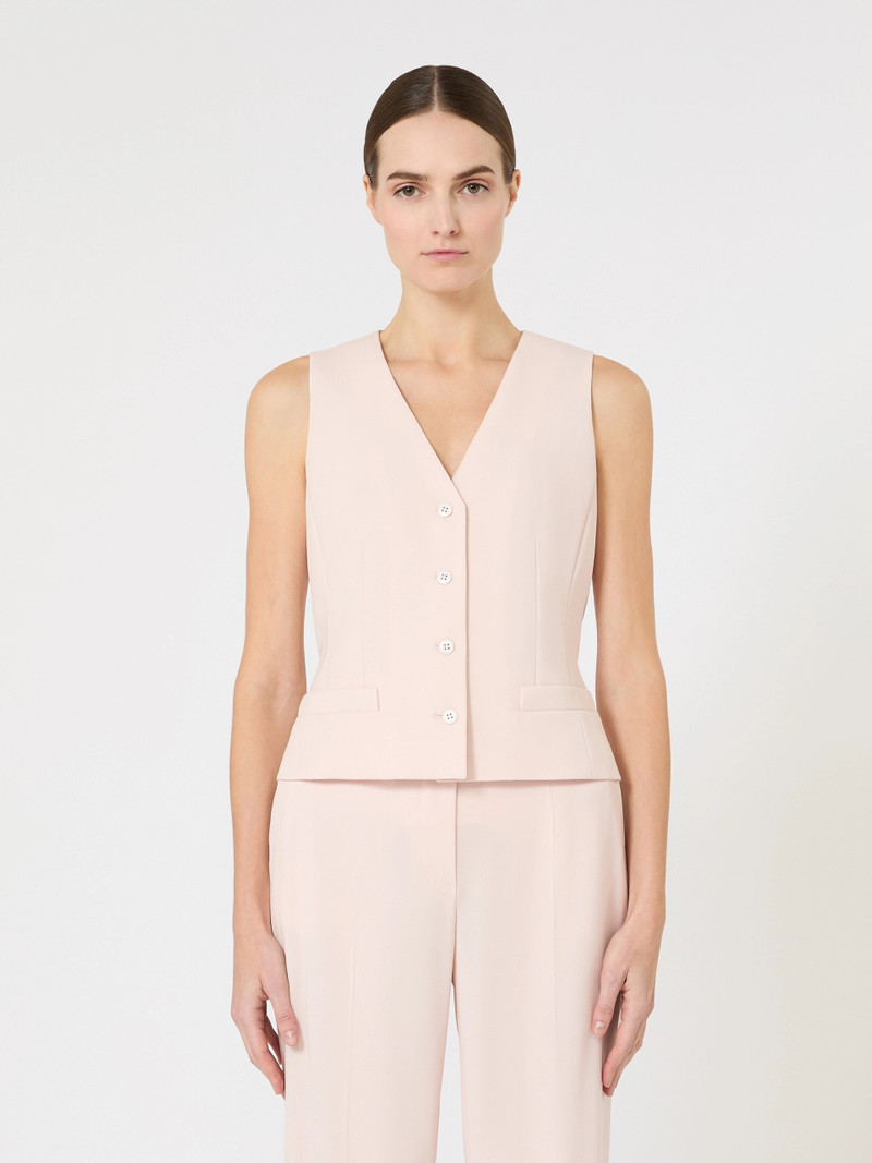 MADIA Wool crepe gilet - PINK 3