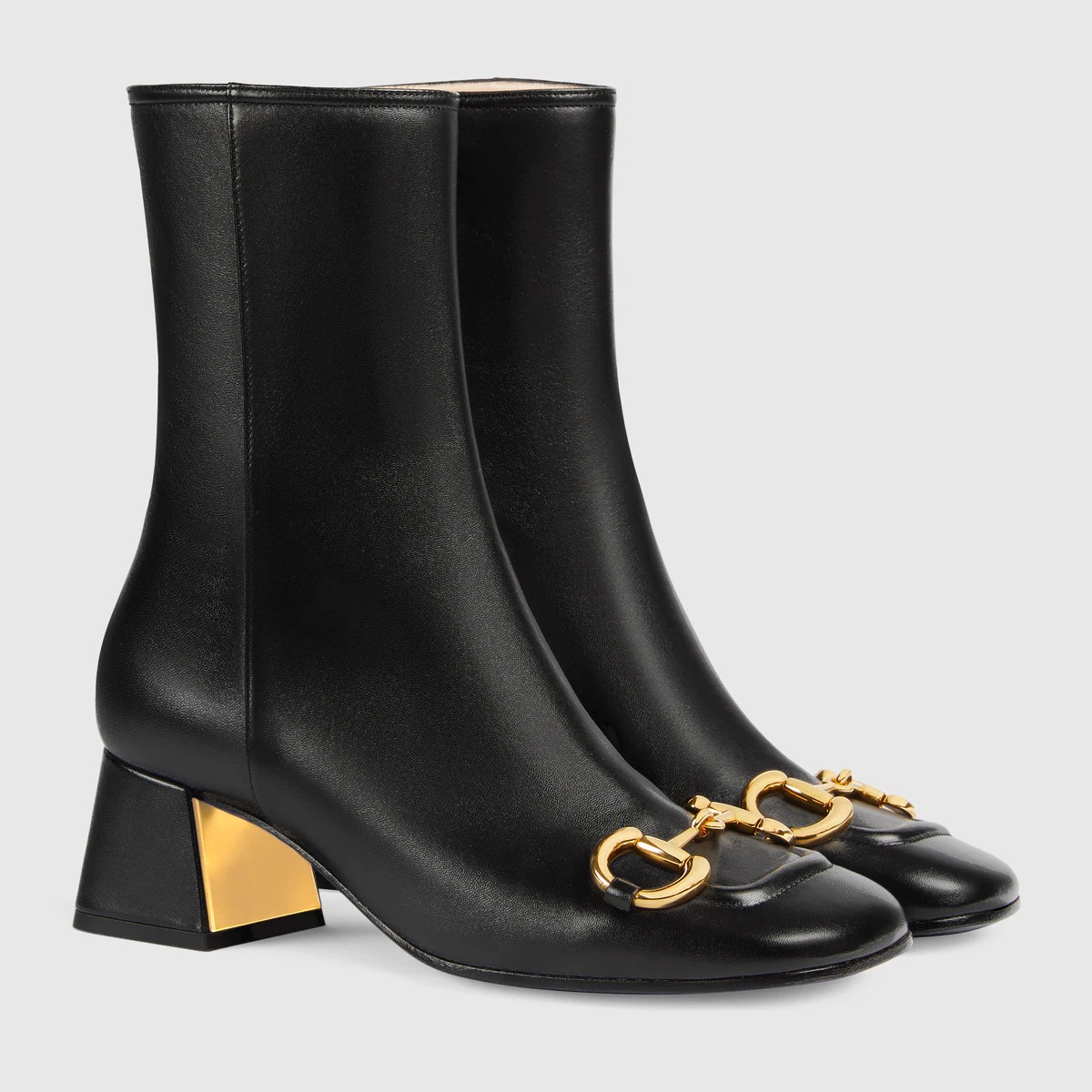Women's mid-heel ankle boot with Horsebit - 2