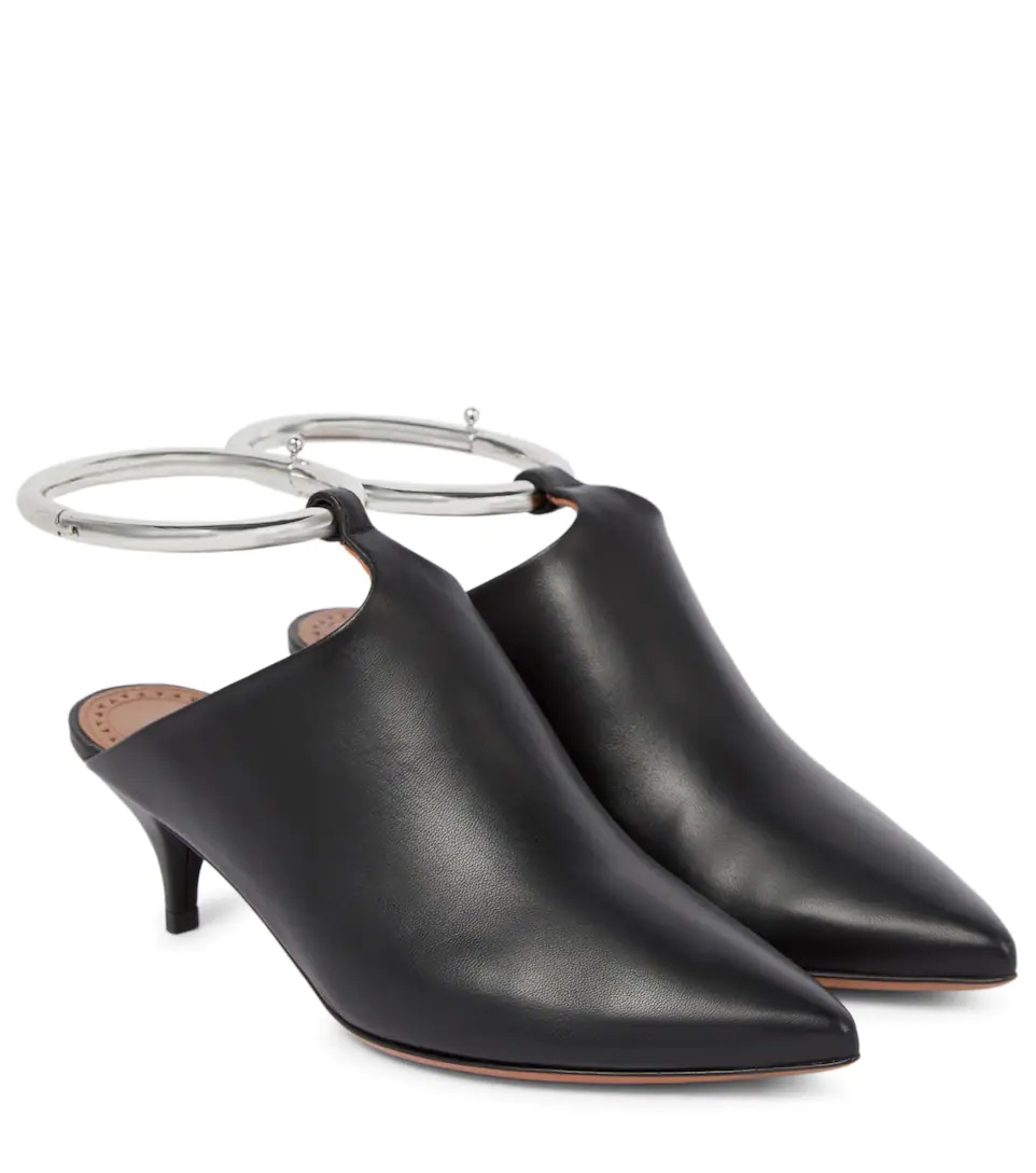 Convertible leather mules - 1