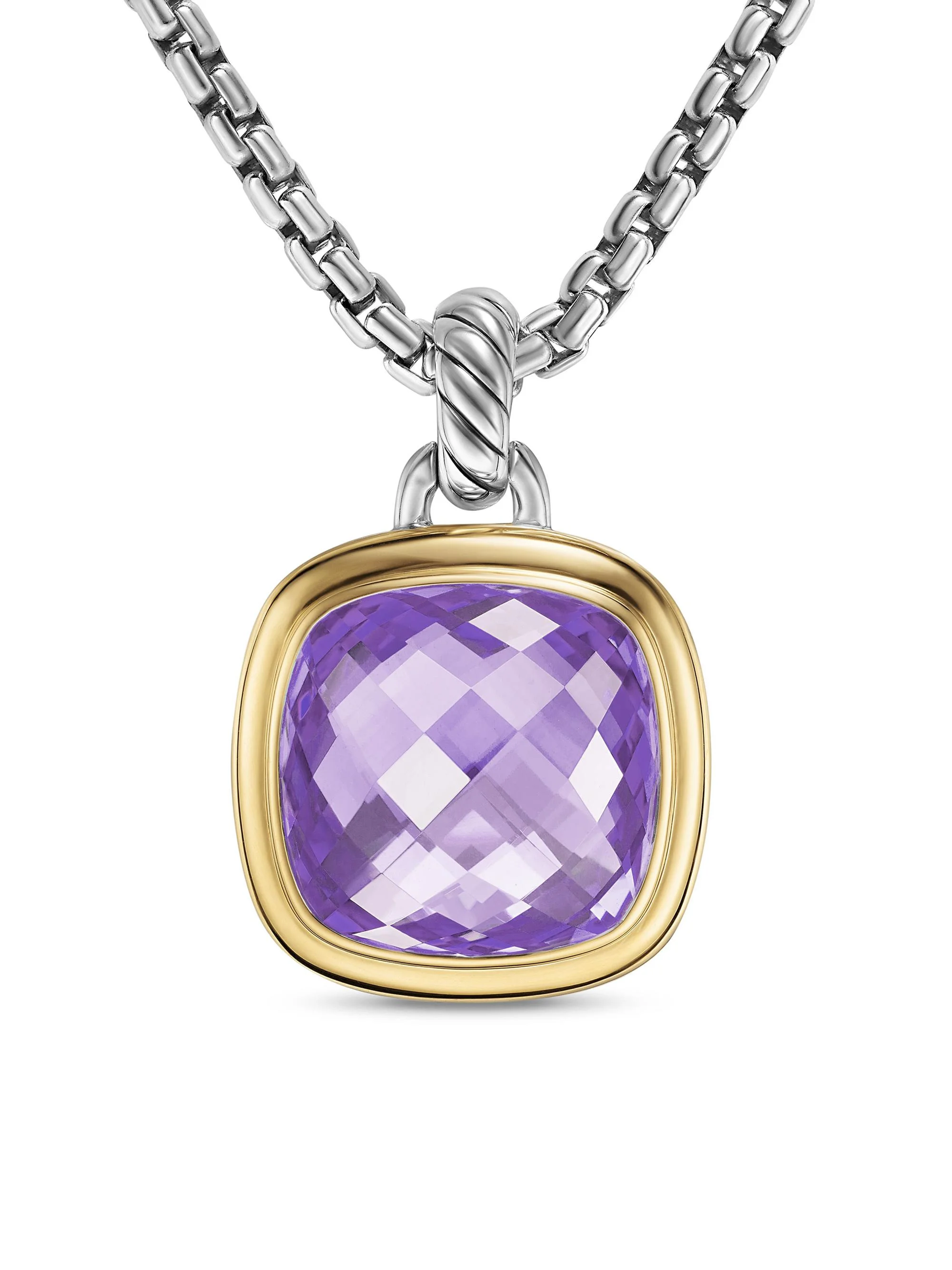 Women's Albion Pendant in Sterling Silver - Amethyst - 1