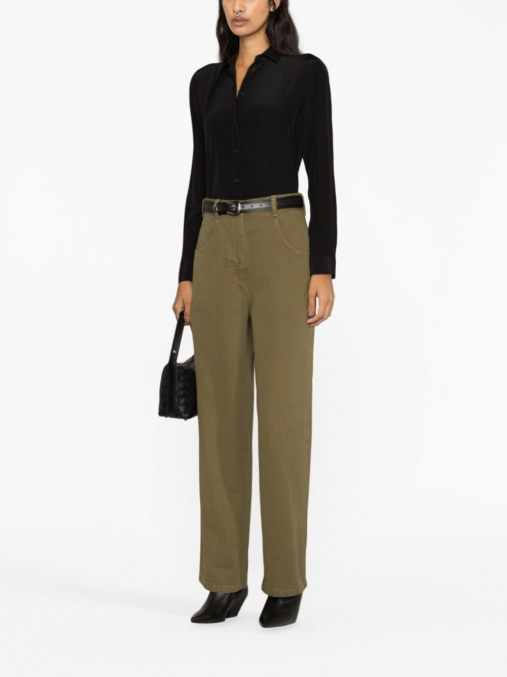 high-waist wide-leg jeans - 2