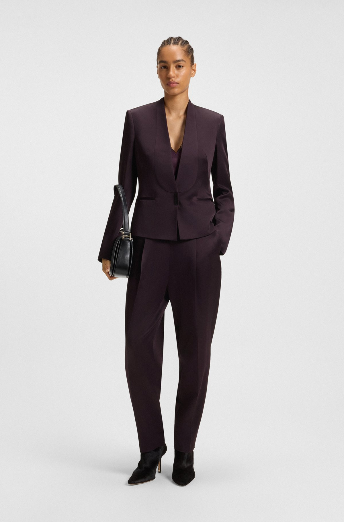 REGULAR-FIT TUXEDO BLAZER WITH SHAWL LAPELS - 3