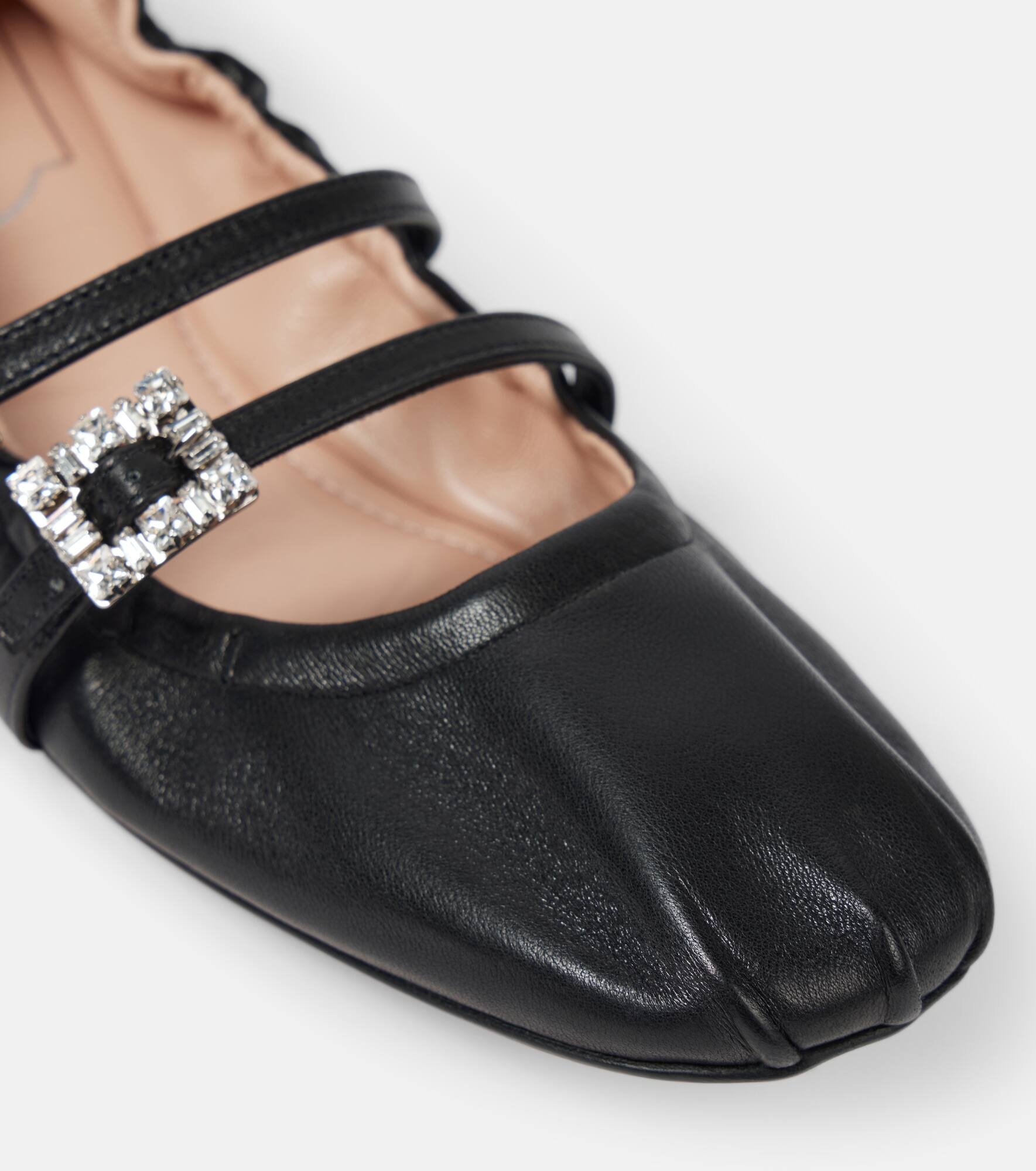 Embellished leather ballet flats - 6