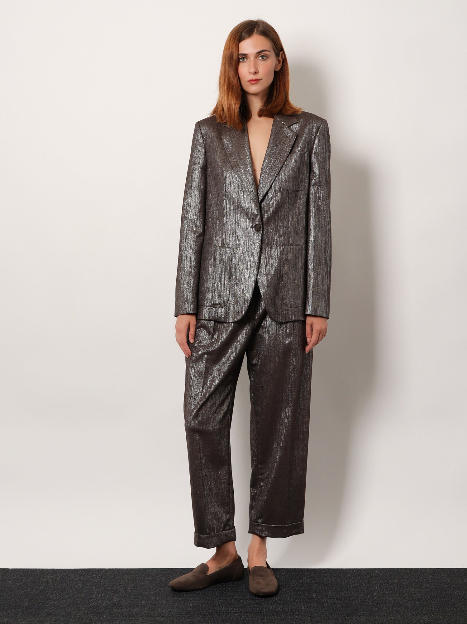 Trousers With Lurex Effect - 2