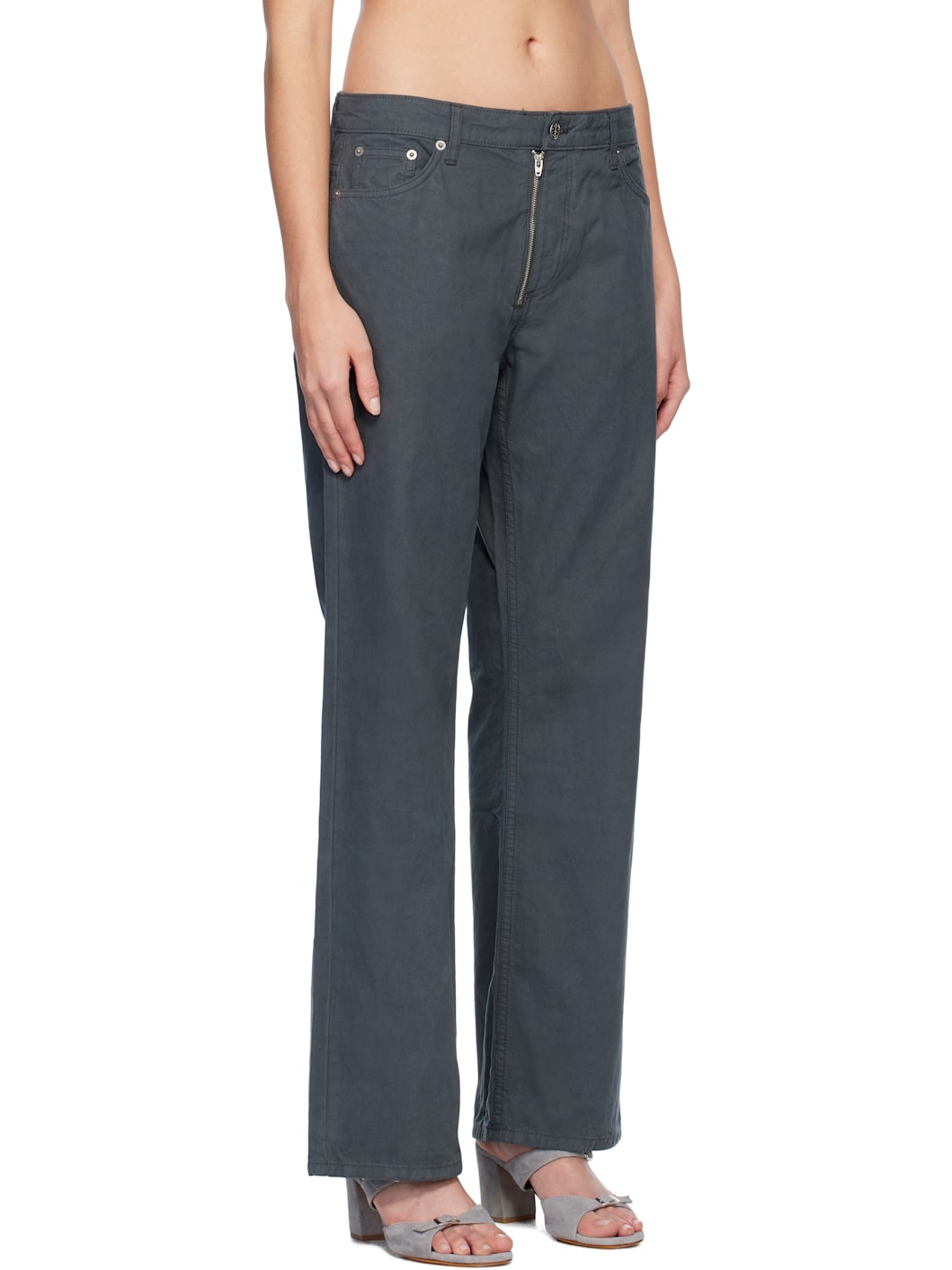 Gray Asia Trousers - 2
