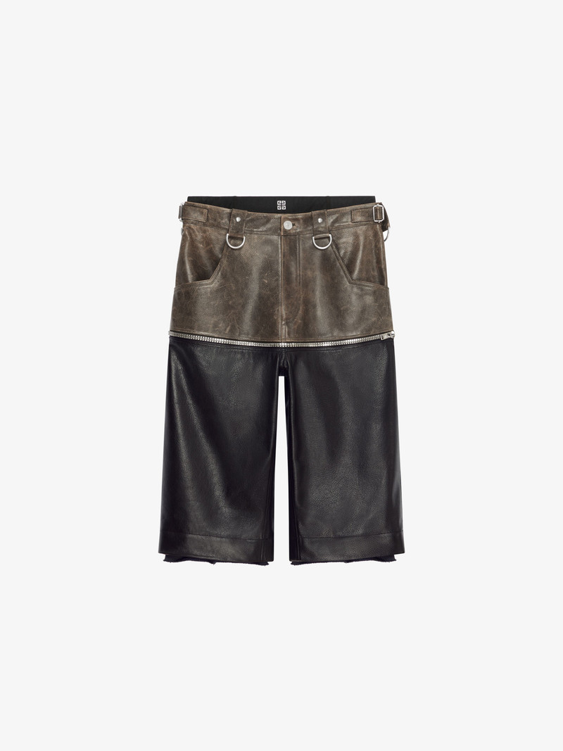 THREE IN ONE DETACHABLE PANTS IN MIX LAYERED FABRICS 5