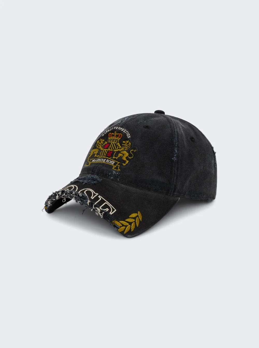 Cut Peak Cap Black Washed - 1