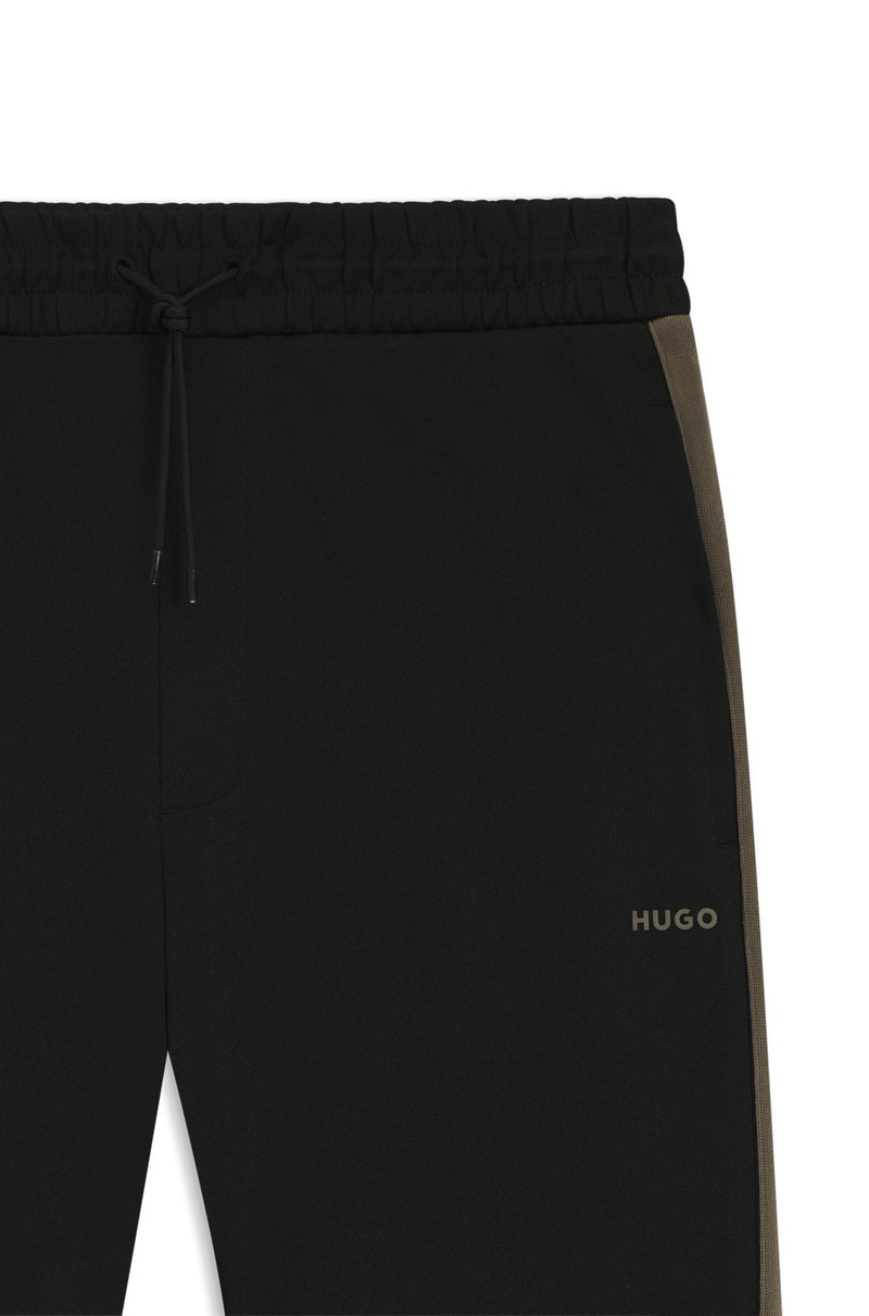 HUGO RELAXED-FIT TRACKSUIT BOTTOMS WITH LOGO TAPE outlook