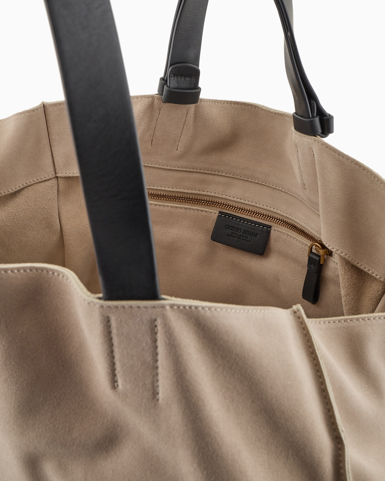 SUEDE AND LEATHER SHOPPER - 4