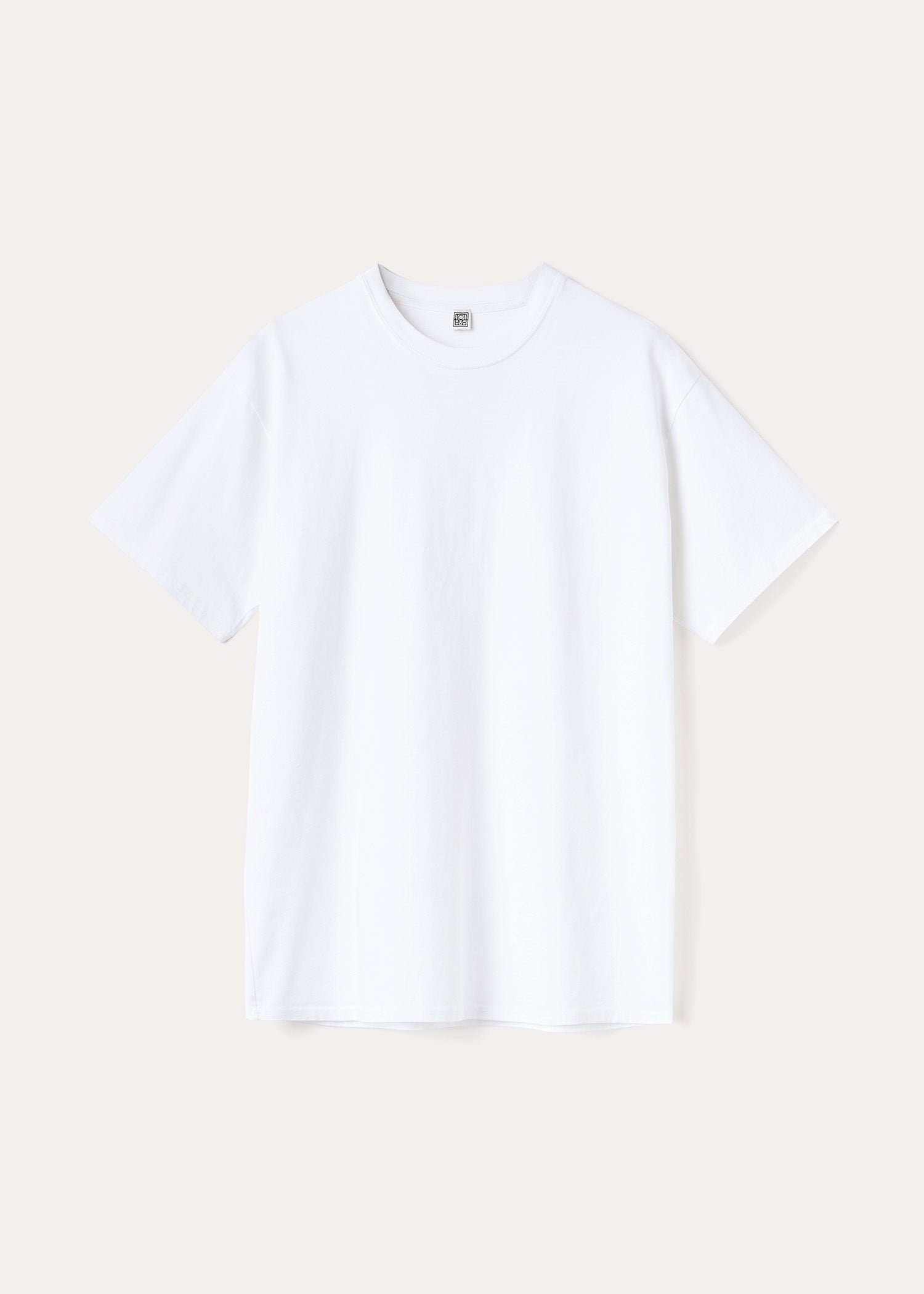 Straight cotton tee off-white - 1