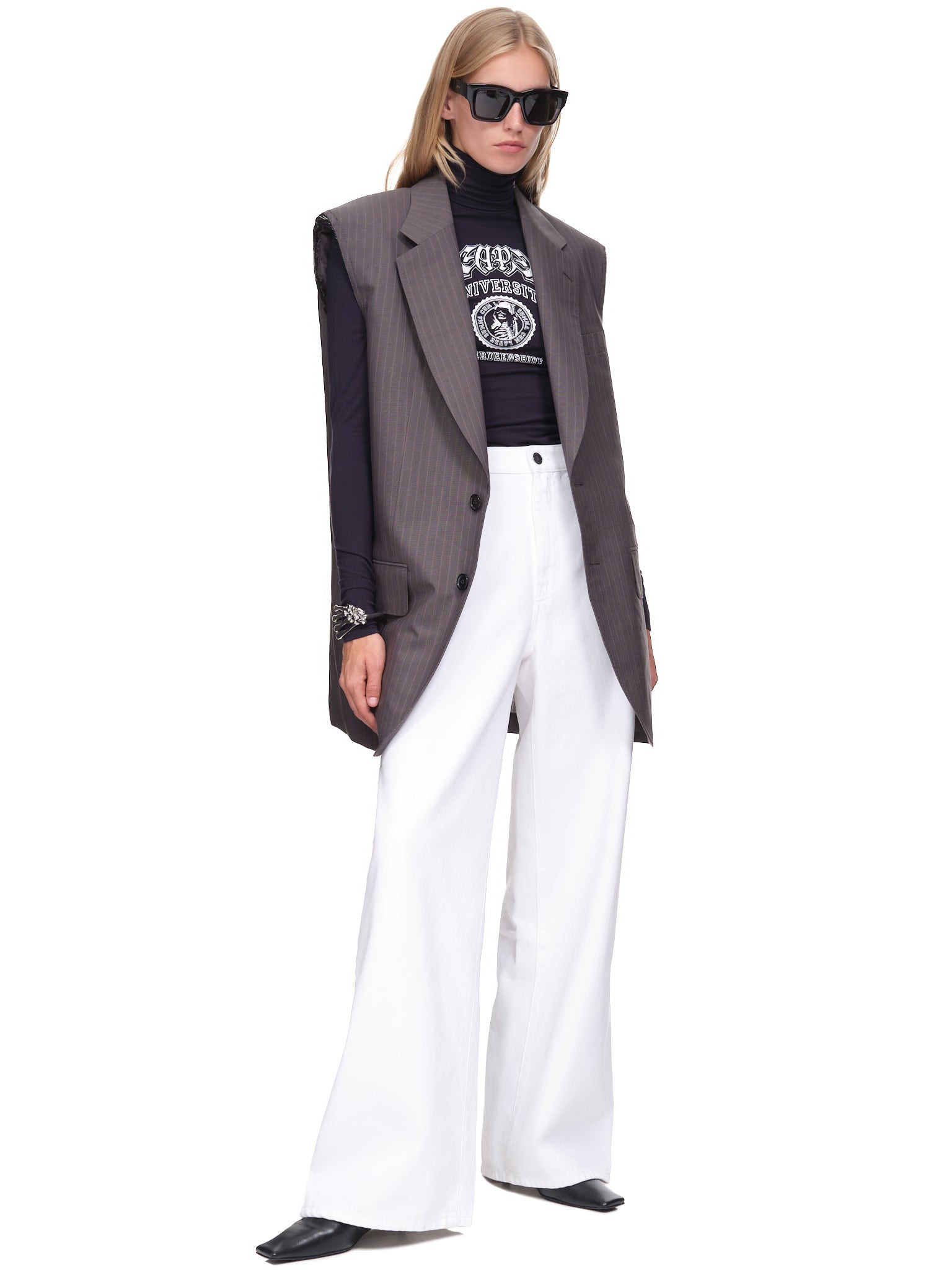 High Waist Wide Leg Jeans - 6