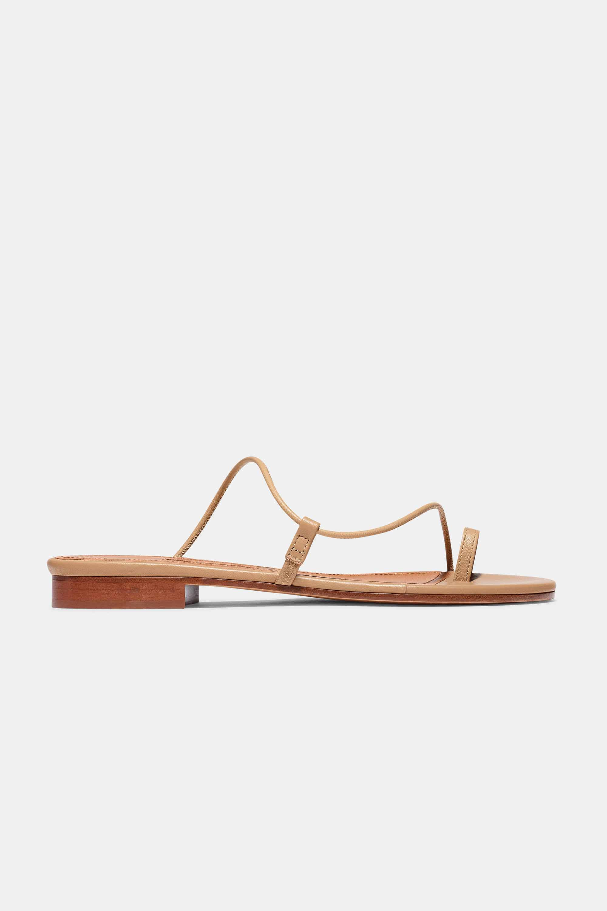 SUSAN SLIDE IN TAN NAPPA - 1