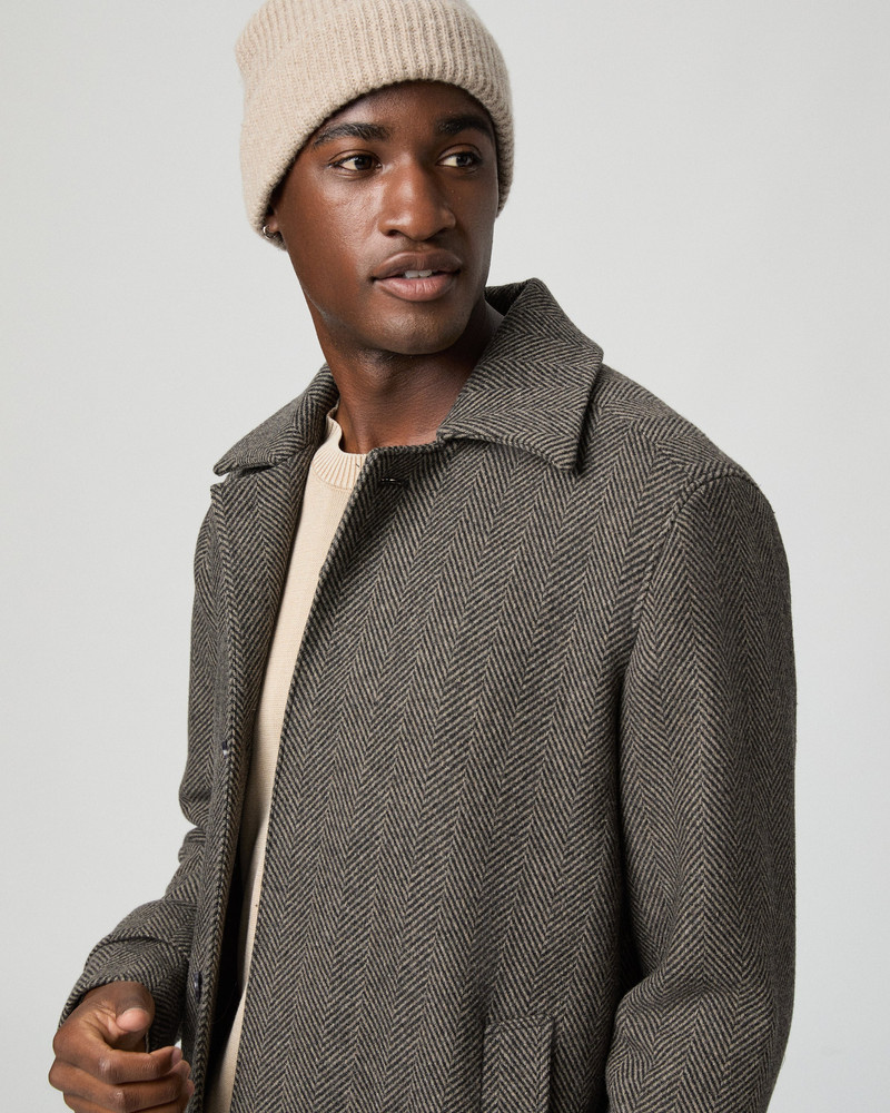 Brunetti Herringbone Coat 5