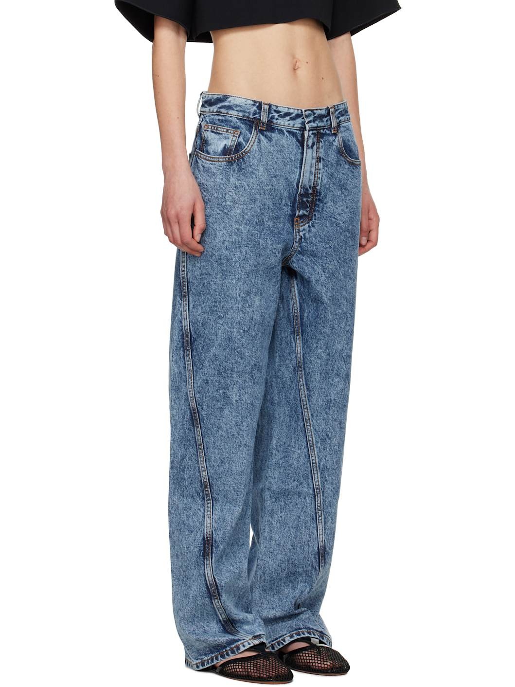 Blue Twisted Jeans - 2