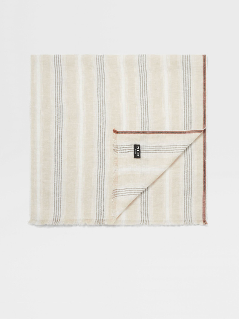 LIGHT BEIGE OASI LINO SCARF 1