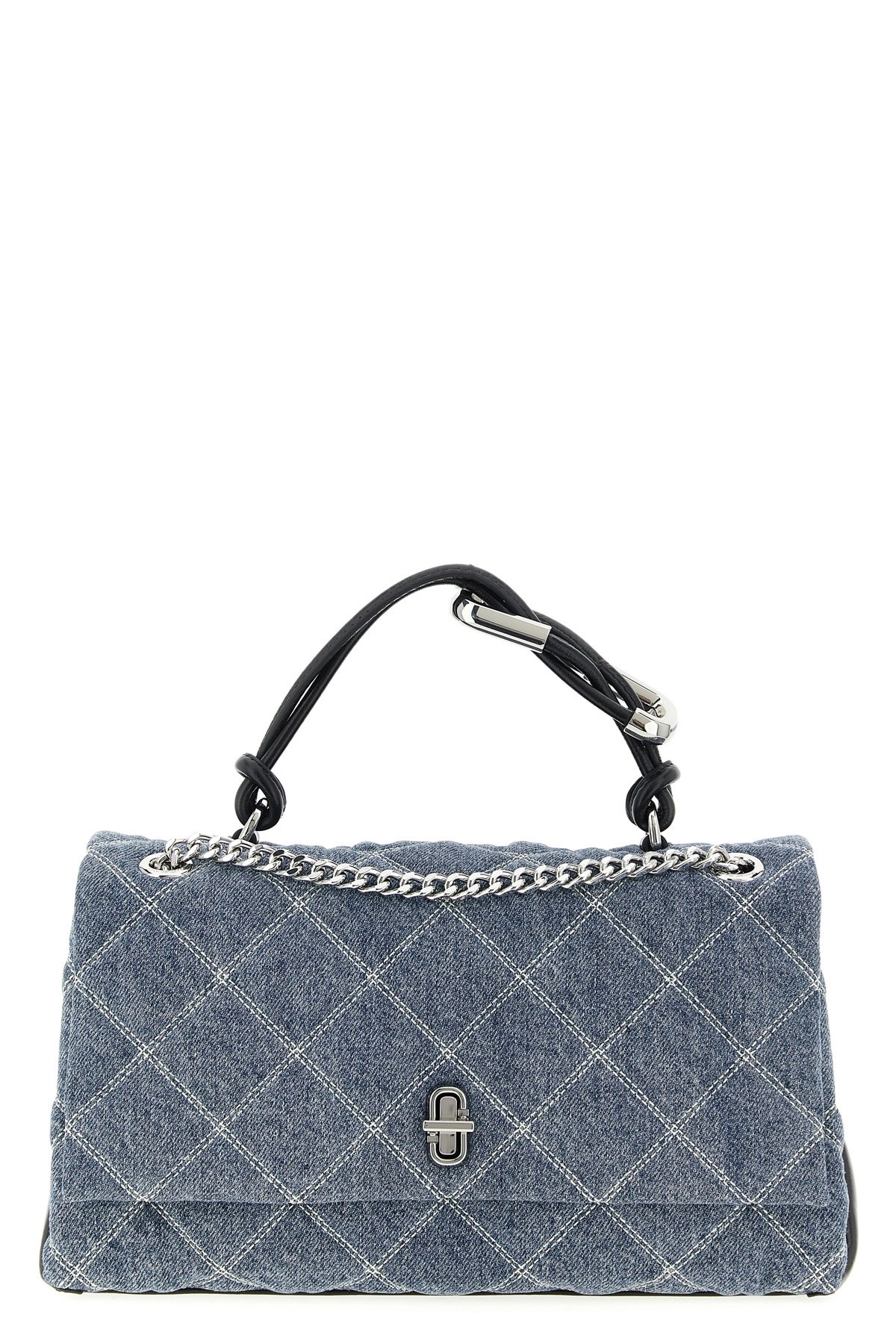 'The Quilted Denim Dual' medium shoulder bag - 1