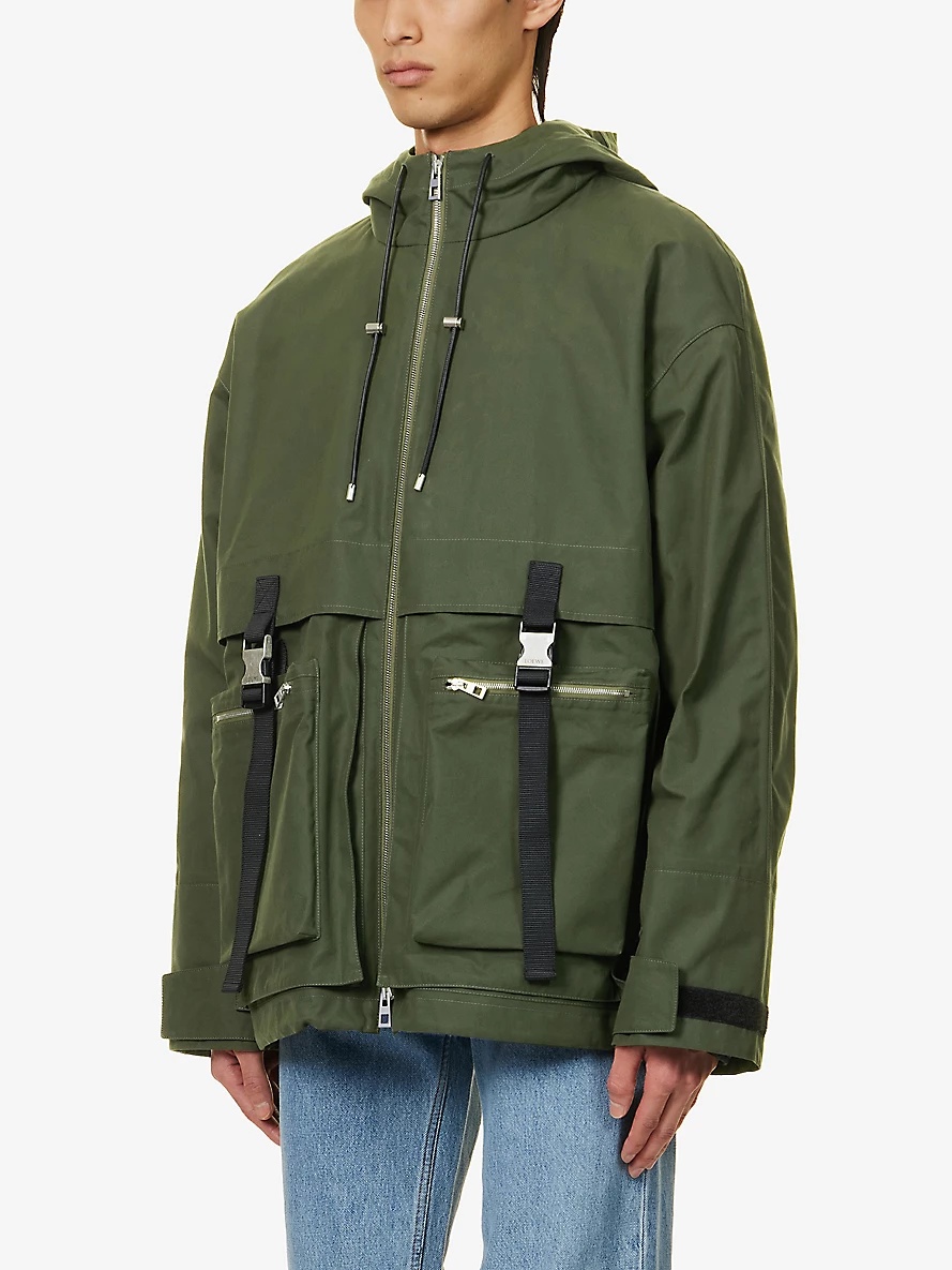 Adjustable-buckled padded-liner cotton jacket - 3